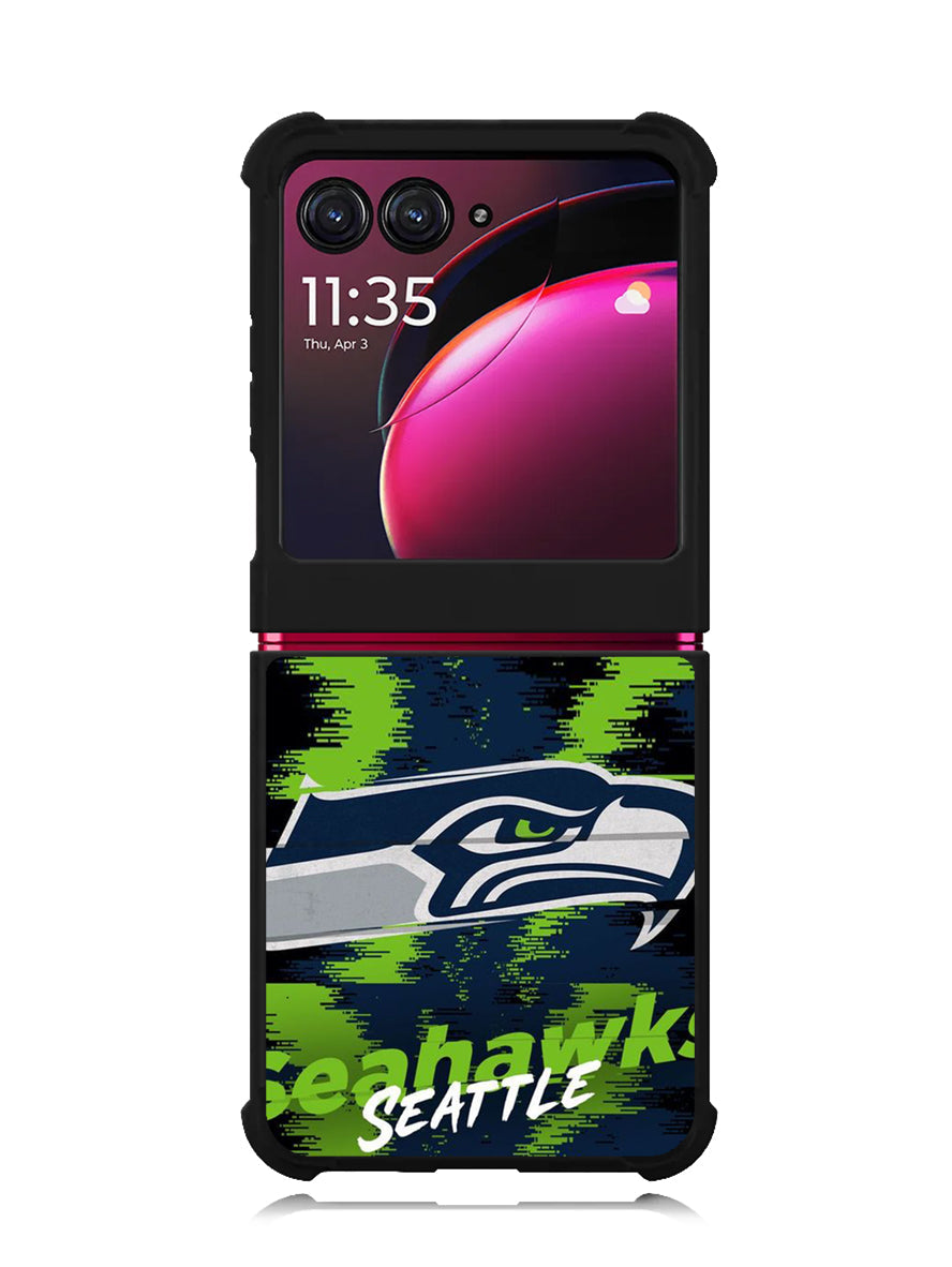 Seattle Seahawks NFL Team Logo Motorola Moto Razr Plus 2023 , Moto Razr+ 2023 Case