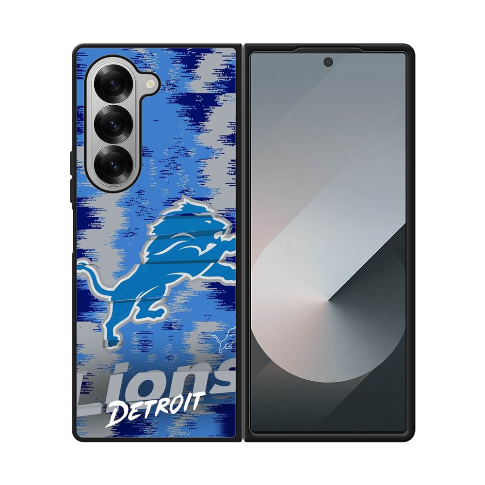 Detroit Lions NFL Team Logo Samsung Galaxy Z Fold 7 5G Case QC10358