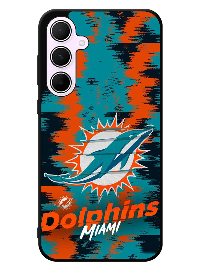 Miami Dolphins NFL Team Logo Samsung Galaxy A55 5G Case