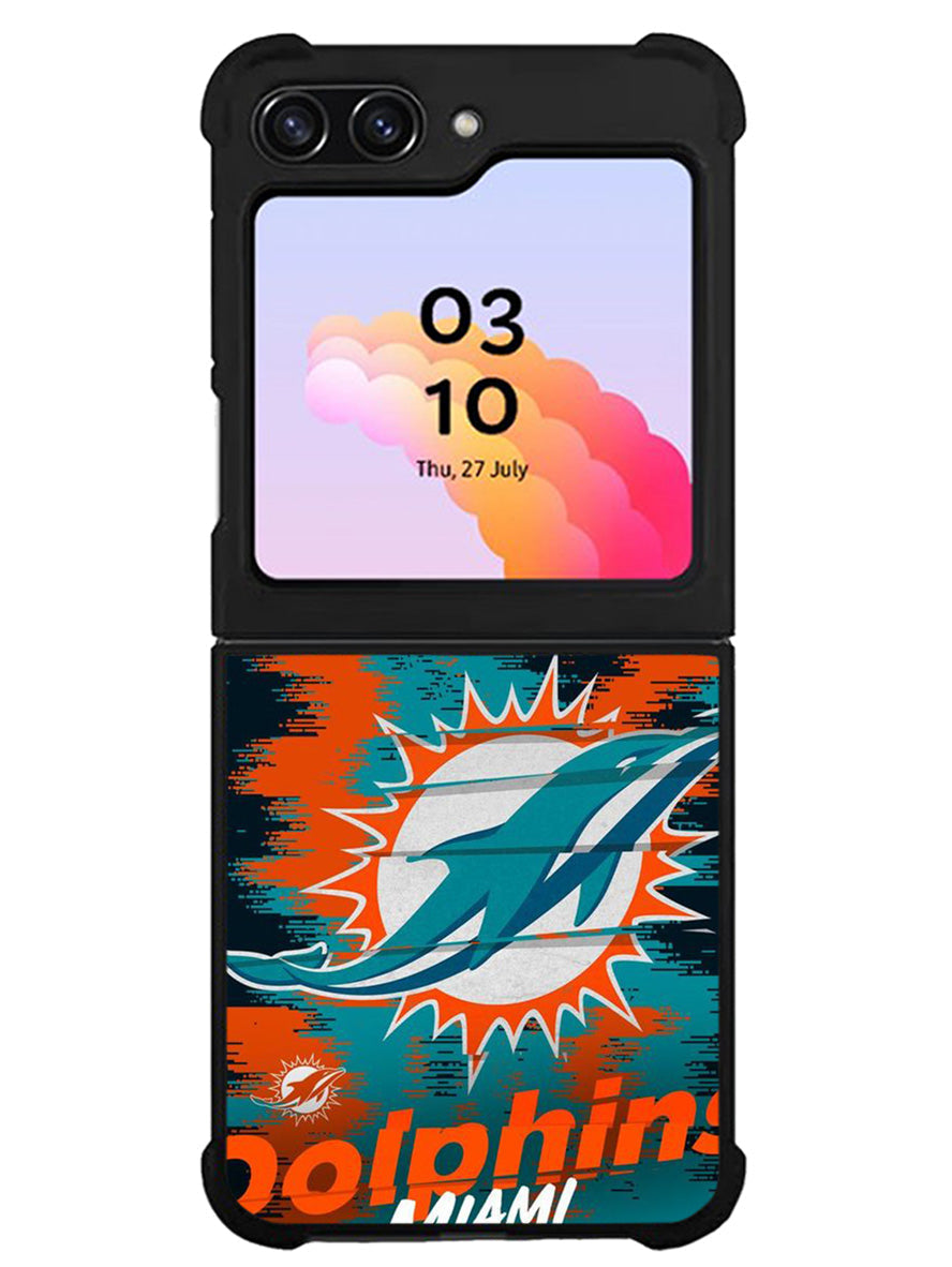 Miami Dolphins NFL Team Logo Samsung Galaxy Z Flip 5 5G 2023 Case