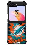 Miami Dolphins NFL Team Logo Samsung Galaxy Z Flip 5 5G 2023 Case