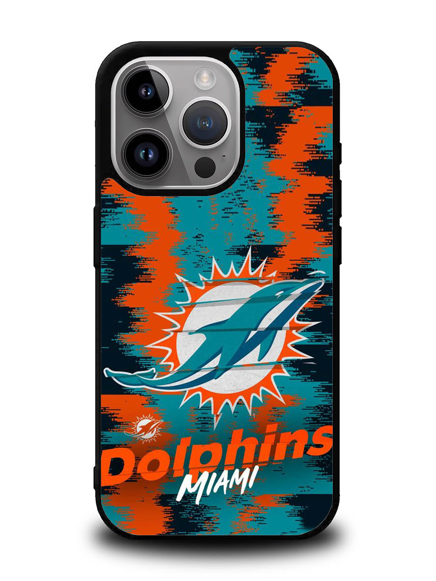 Miami Dolphins NFL Team Logo iPhone 15 Pro Case