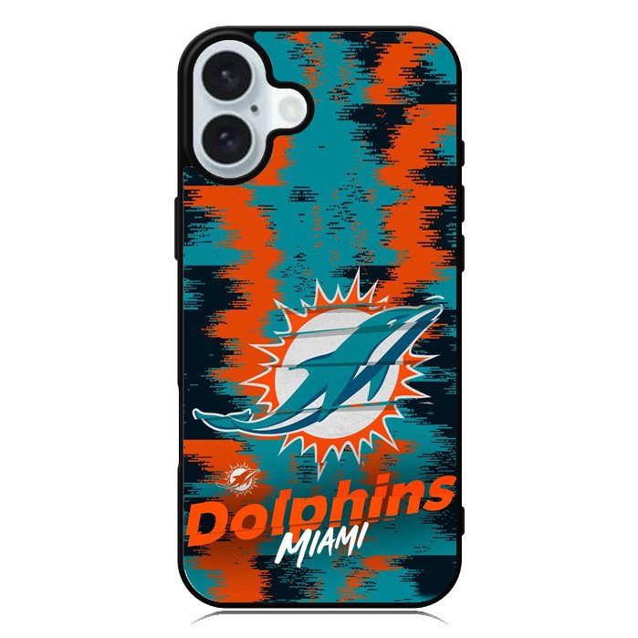 Miami Dolphins NFL Team Logo iPhone 16 Case