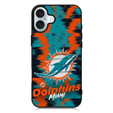 Miami Dolphins NFL Team Logo iPhone 16 Case