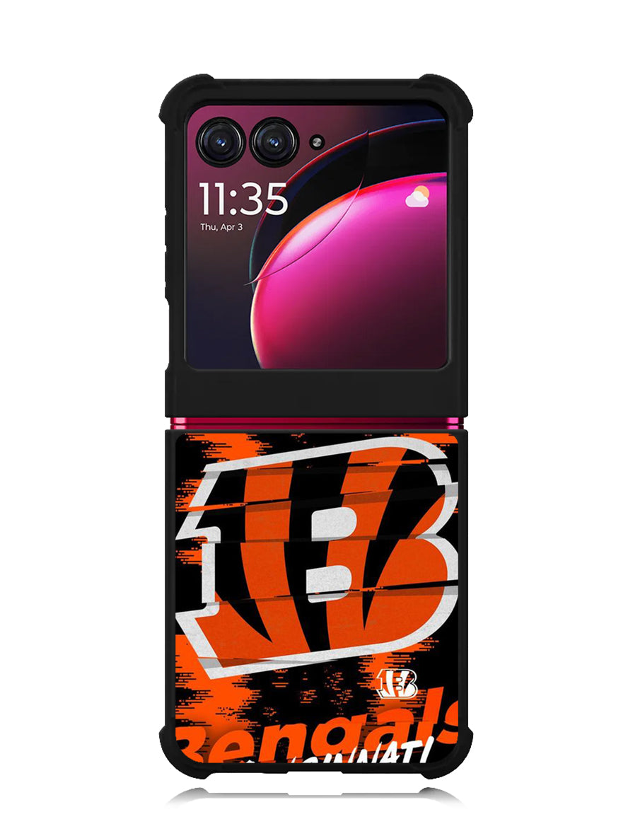 Cincinnati Bengals Nfl Team Logo Motorola Moto Razr Plus 2023 , Moto Razr+ 2023 Case