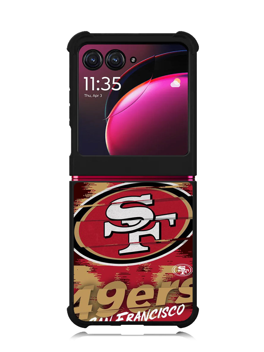 San Francisco 49Ers NFL Team Logo Motorola Moto Razr Plus 2023 , Moto Razr+ 2023 Case