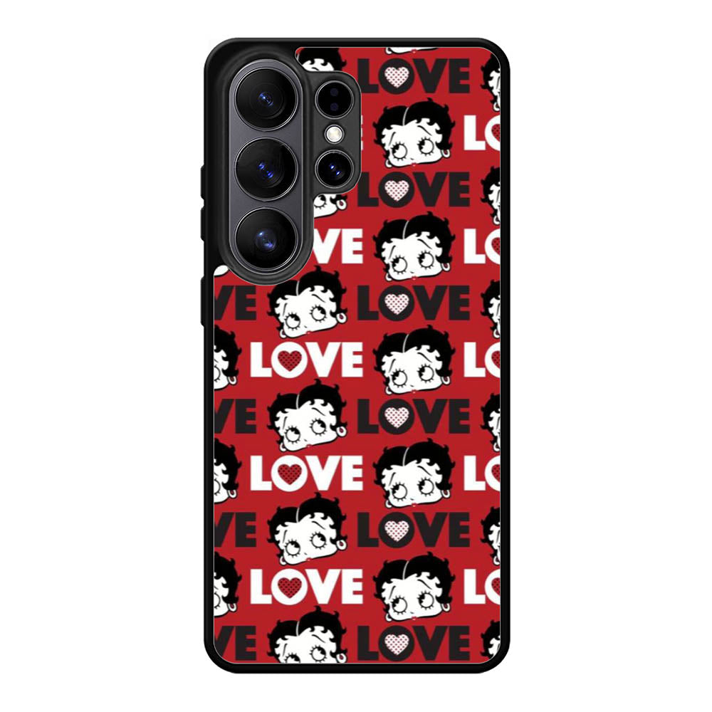 Betty Boop Love Cute Red Samsung Galaxy S26 Ultra Case OV1886