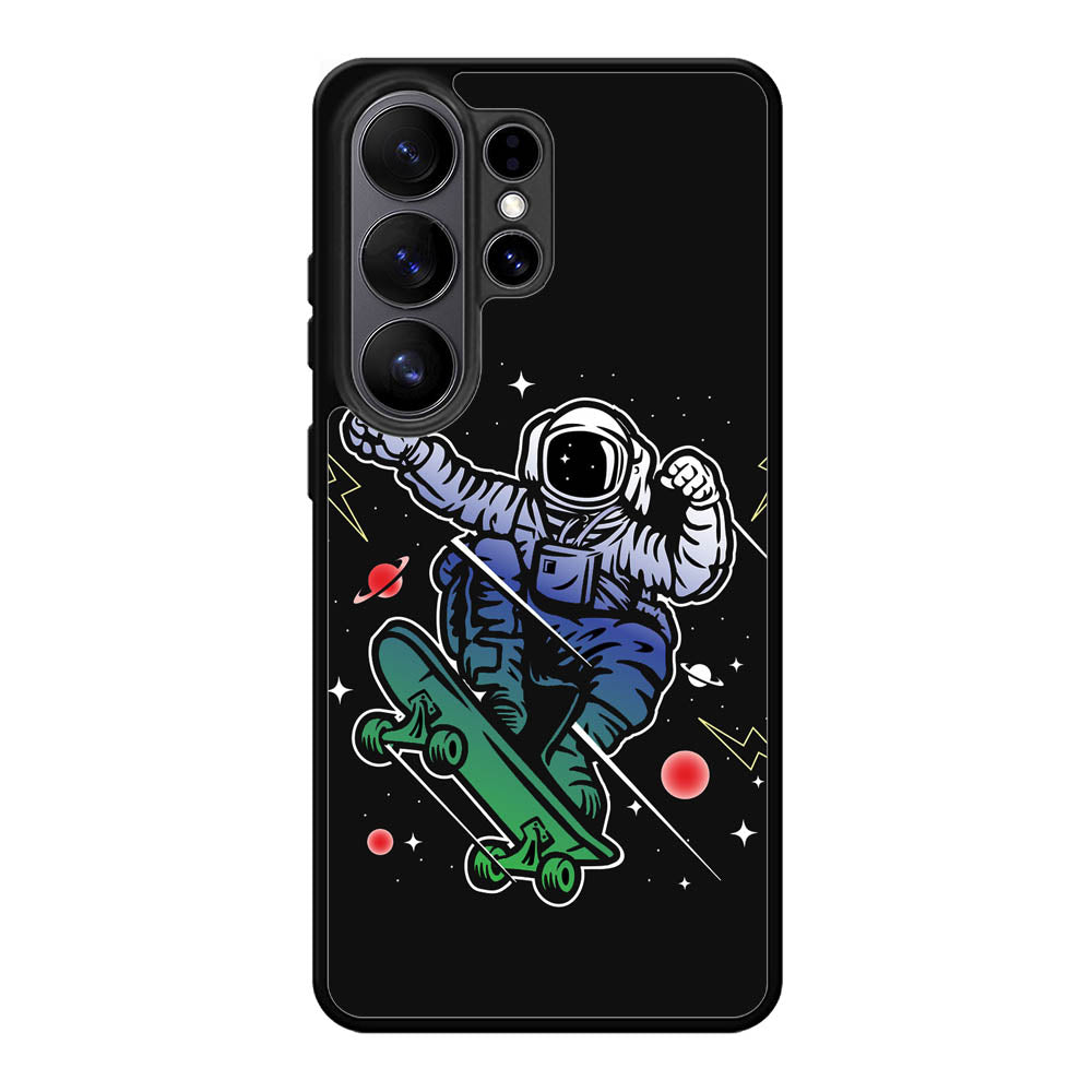 Astro Skateboard To Moon And Back Samsung Galaxy S26 Ultra Case QC3893