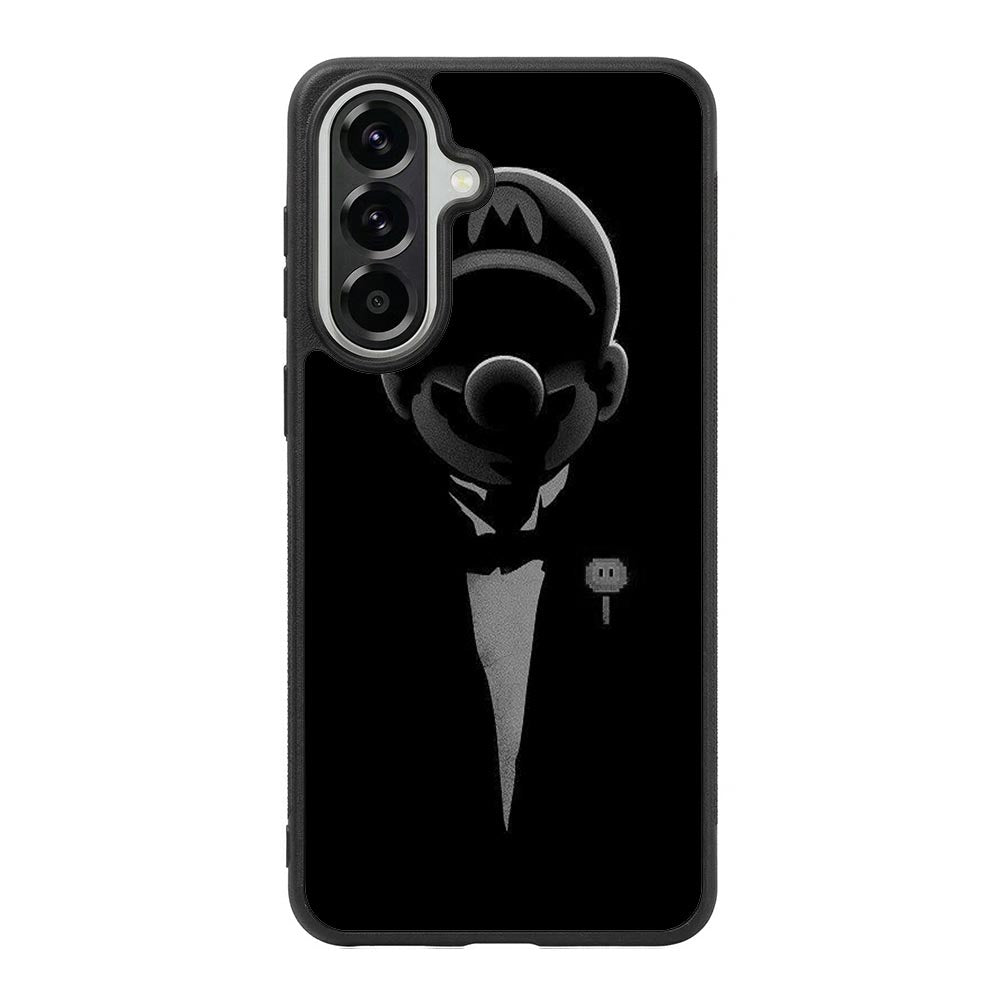 Mario Bros Black Samsung Galaxy A37 Case OV3399