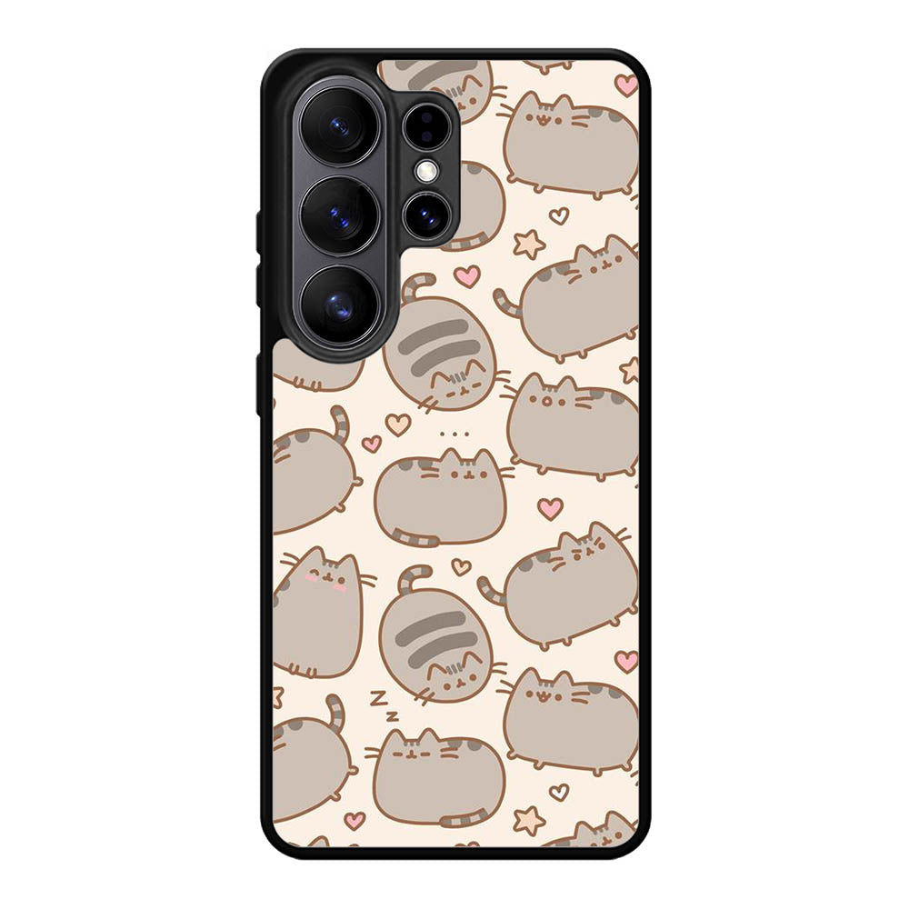Pusheen The Cat Pattern Samsung Galaxy S26 Ultra Case