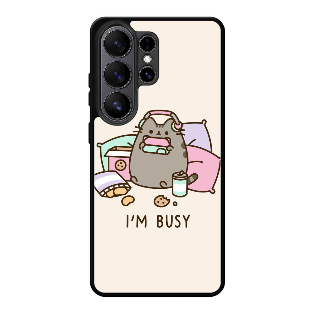 Pusheen The Cat Very Busy Samsung Galaxy S26 Ultra Case