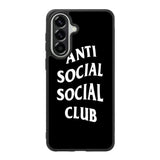 Anti Social Social Club Black White Samsung Galaxy A57 Case OV7174
