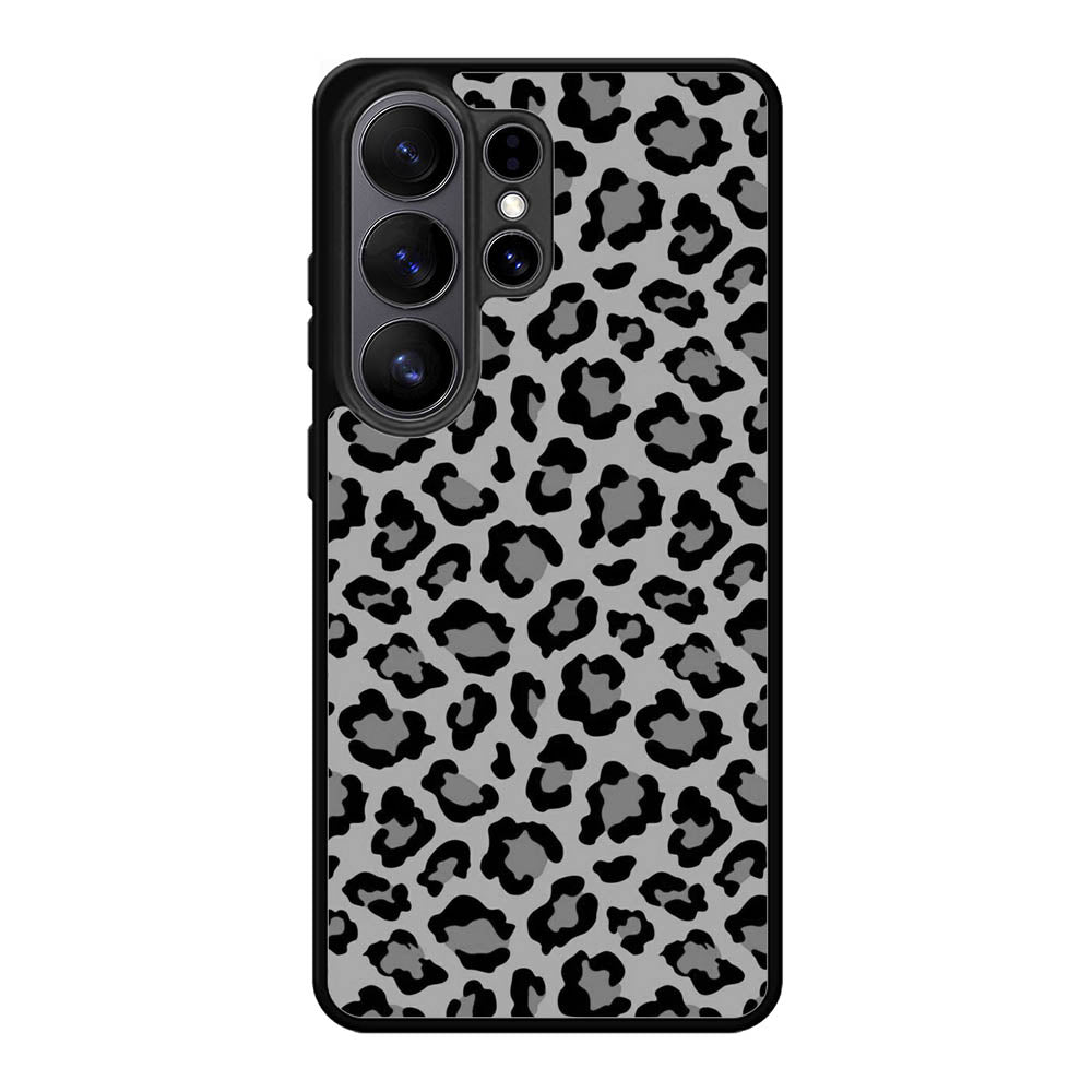 Leopard Grey Pattern Samsung Galaxy S26 Ultra Case
