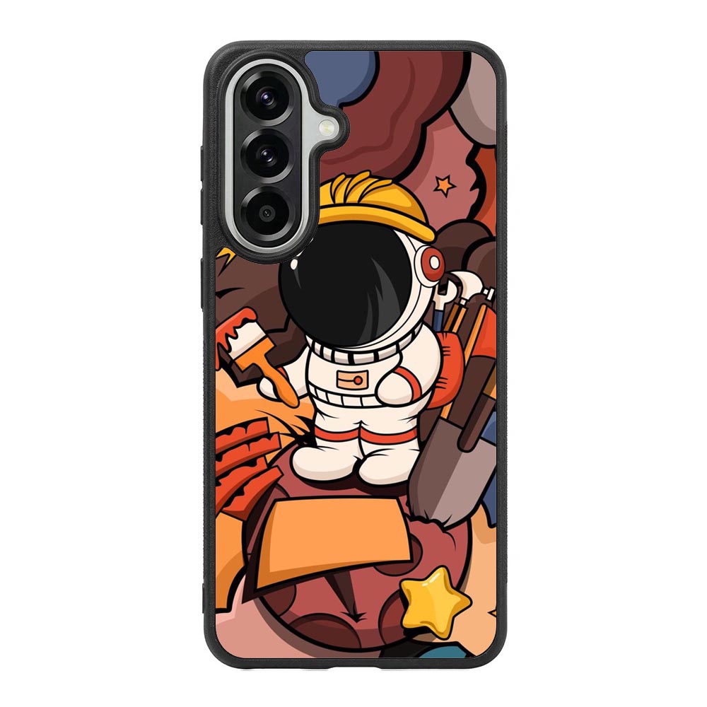 Cute Astronaut Builder Samsung Galaxy A57 Case OV8809