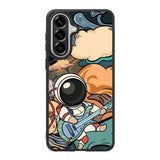 Cute Guitar Astronaut Samsung Galaxy A57 Case OV8814