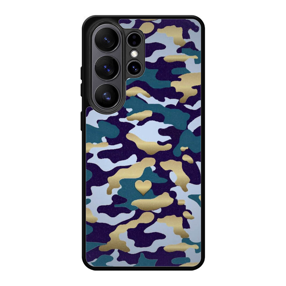 New Camo Heart Samsung Galaxy S26 Ultra Case QC8818