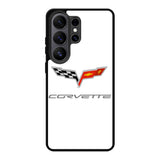 Corvette Logo White Background Samsung Galaxy S26 Ultra Case OV8847