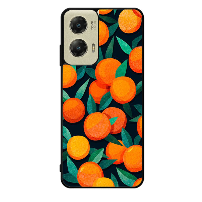 Orange Fruits Pattern Motorola Moto G Stylus 5G 2024 Case OV10786