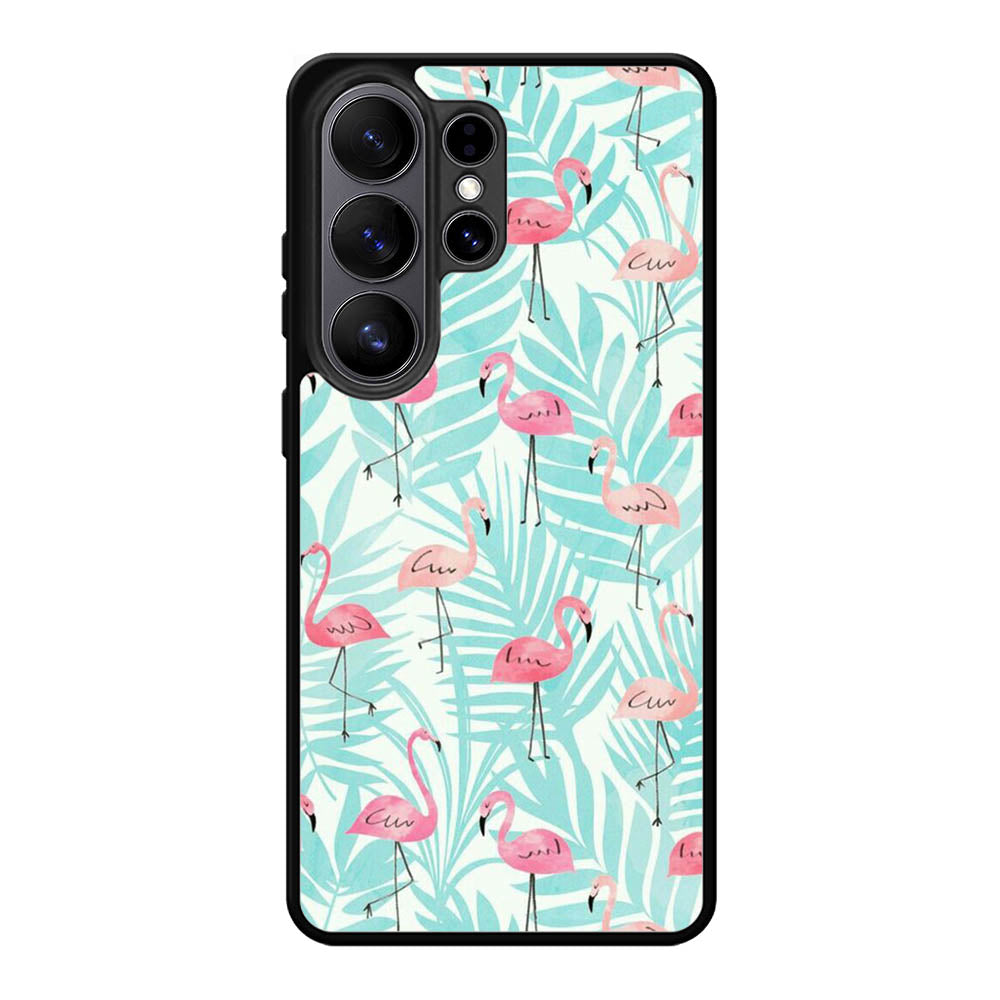 Flamingo Pattern Tropical Samsung Galaxy S26 Ultra Case OV10856
