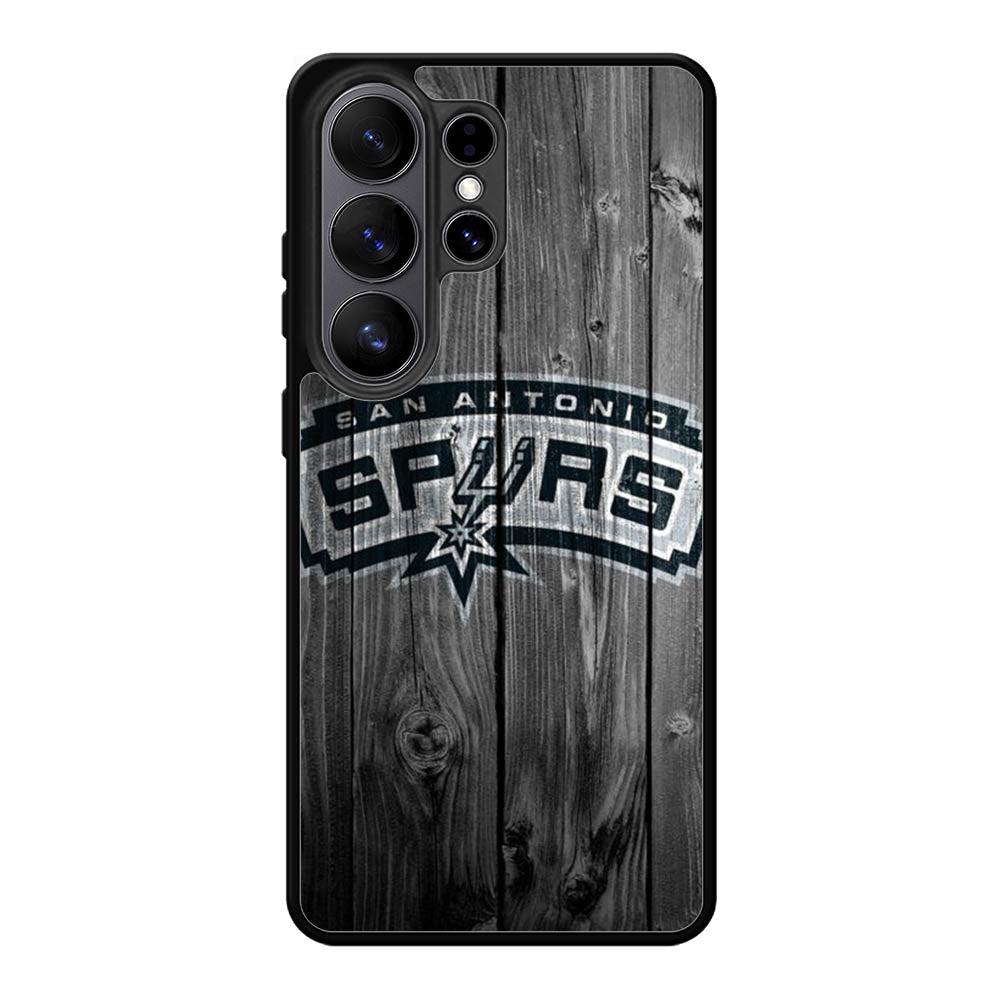 San Antonio Spurs Wood Logo Samsung Galaxy S26 Ultra Case OV10417