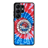 Philadelphia 76ers Tie Dye Style Logo Samsung Galaxy S26 Ultra Case QC10542