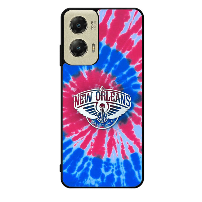 New Orleans Pelicans Tie Dye Style Logo Motorola Moto G Stylus 5G 2024 Case OV10512
