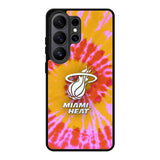 Miami Heat Tie Dye Style Logo Samsung Galaxy S26 Ultra Case OV10493