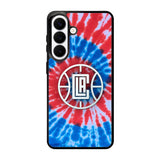 Los Angeles Clippers Tie Dye Style Logo Samsung Galaxy S26 Plus Case QC10623
