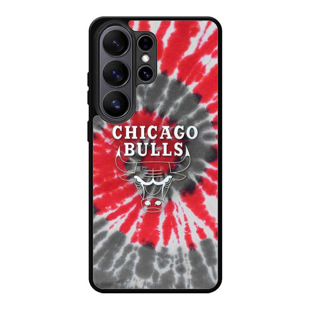 Chicago Bulls Tie Dye Style Logo Samsung Galaxy S26 Ultra Case QC10687