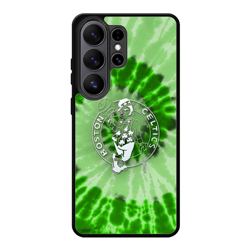 Boston Celtics Tie Dye Style Logo Samsung Galaxy S26 Ultra Case OV10665