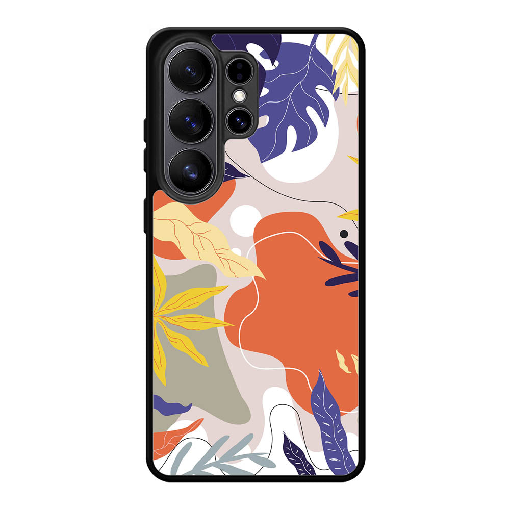 Floral Pattern Samsung Galaxy S26 Ultra Case QC6381