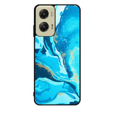 Marble Pattern Blue Motorola Moto G Stylus 5G 2024 Case OV3394