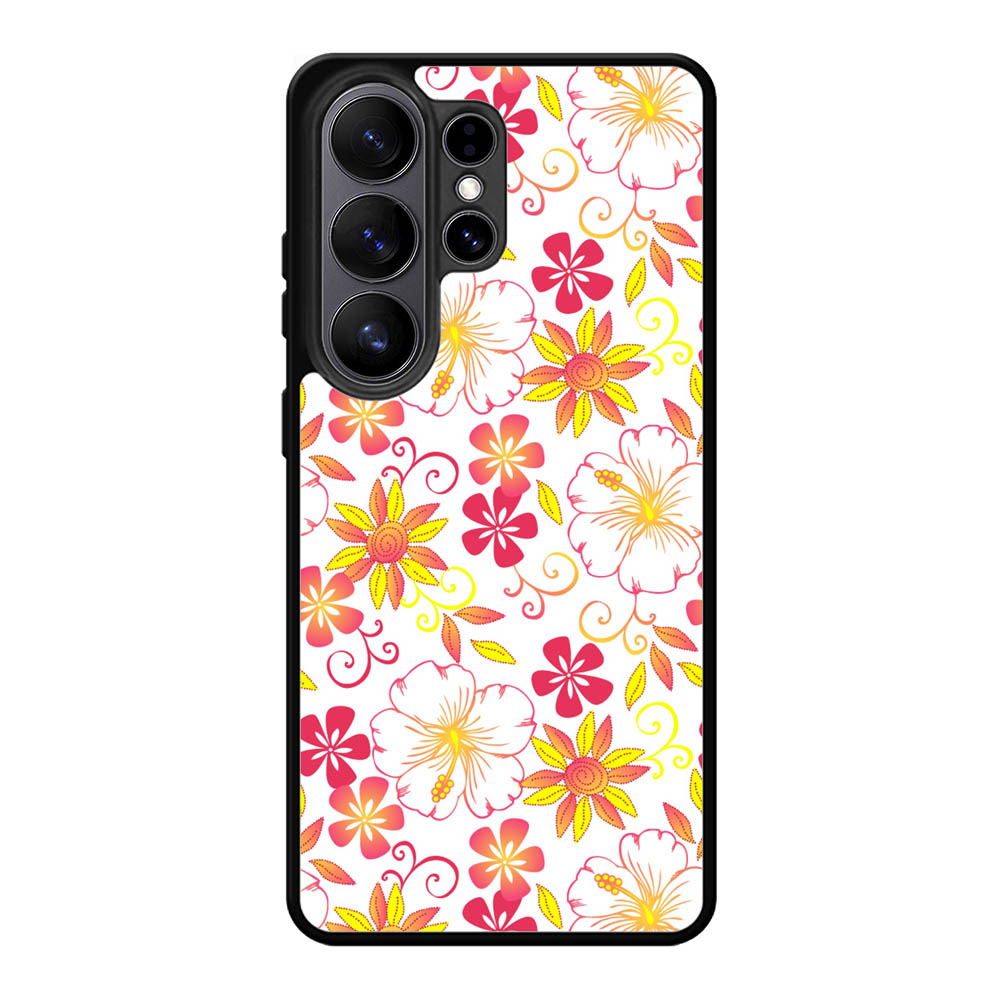 Floral Flower Pattern Samsung Galaxy S26 Ultra Case OV6376