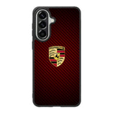 Porsche Logo Carbon Red Samsung Galaxy A57 Case