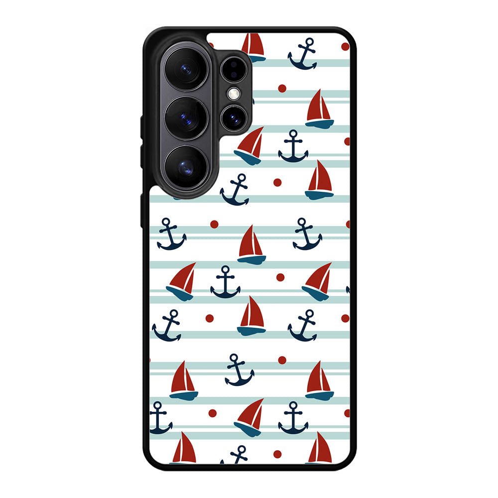 Sailor Pattern Samsung Galaxy S26 Ultra Case QC6618