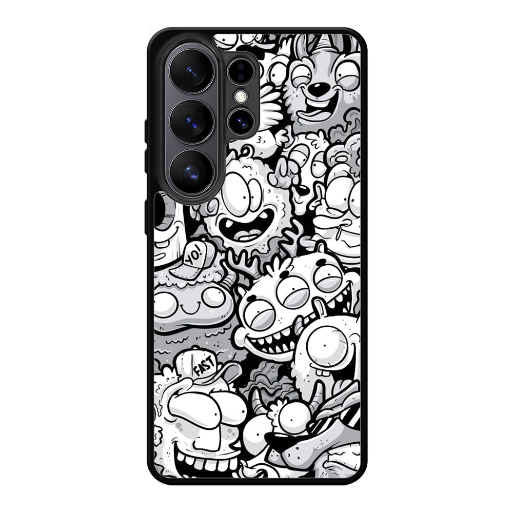 Doodle Art Cartoon Samsung Galaxy S26 Ultra Case