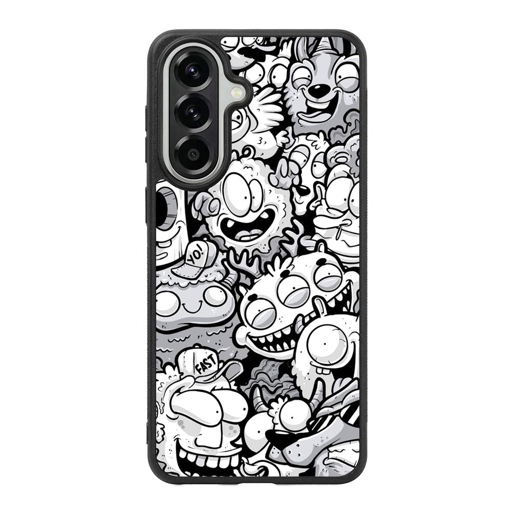 Doodle Art Cartoon Samsung Galaxy A57 Case